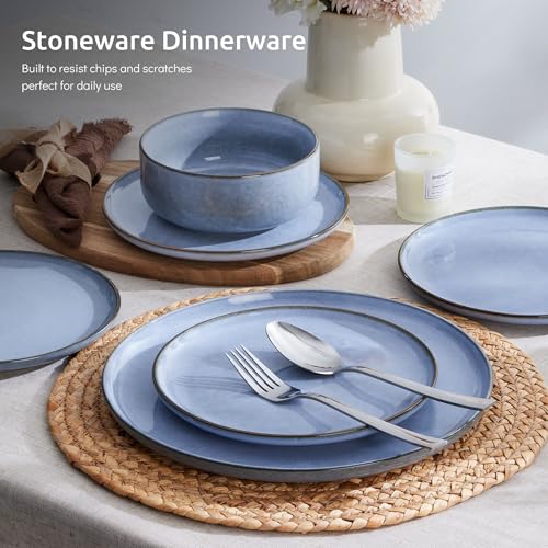 24 Piece Reactive Glaze Dinnerware Sets