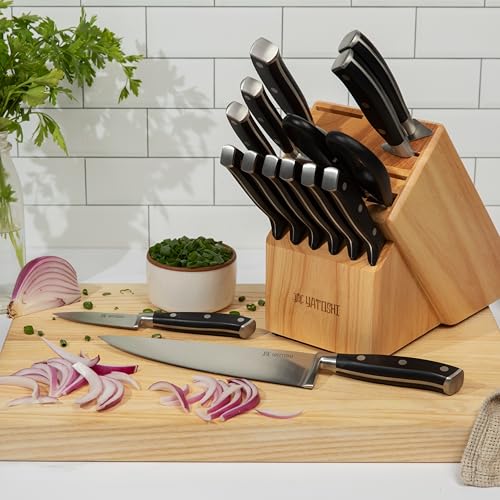 Yatoshi 15 Piece Black Knife Block Set