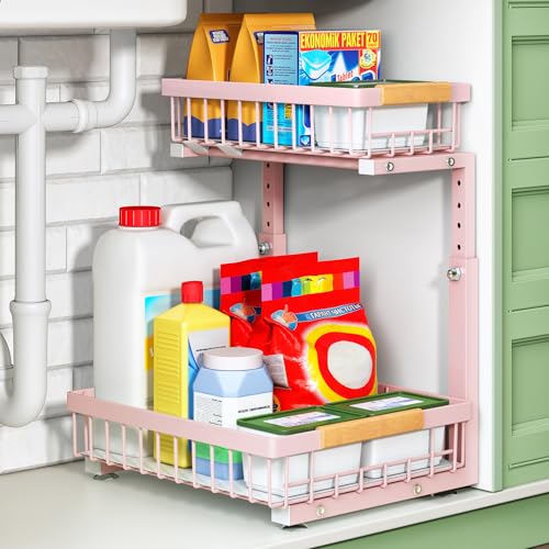 Under Sink Organizer (Pink / 1 Pack)