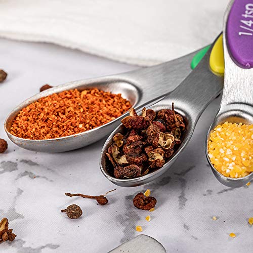 19 Piece Magnetic Measuring Cups and Spoons Set with Lid