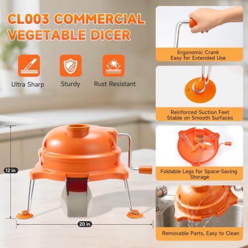 CL003 Commercial Vegetable Dicer with 1