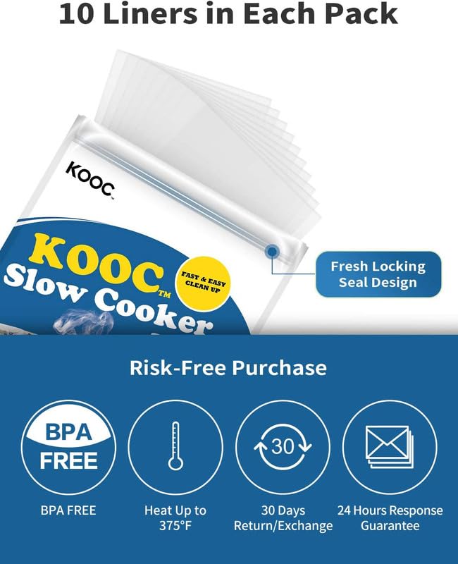 Slow Cooker Liners Fits 6