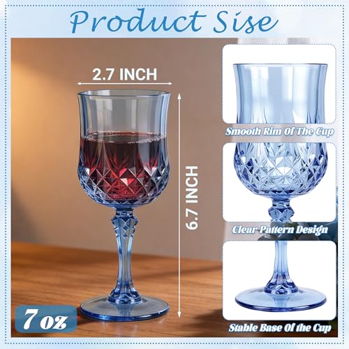24Pack Plastic Wine Glasses (24 Count)