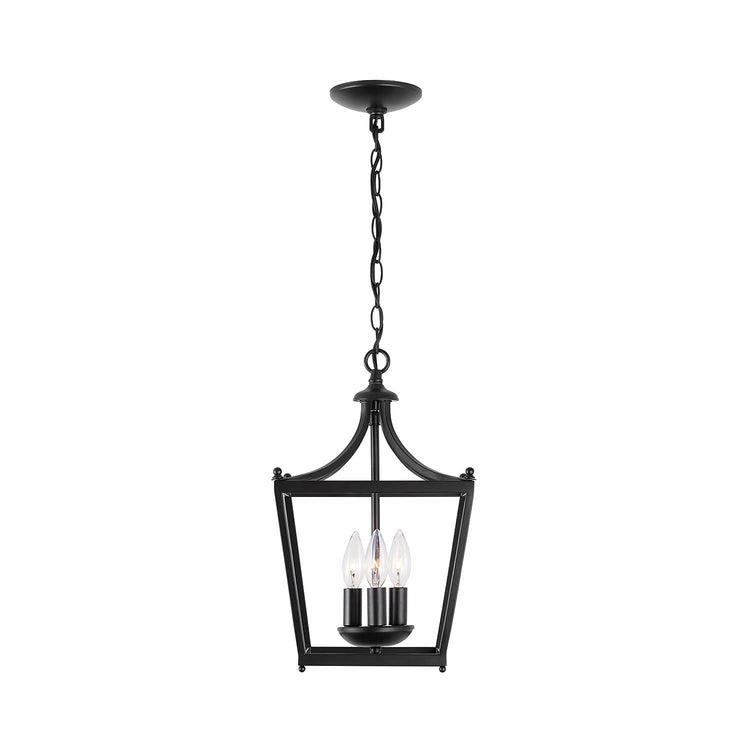 4036MB Stanton Geometric Metal Open Frame Lantern Foyer Pendant