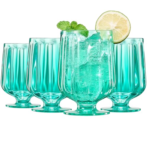 15oz Unbreakable Premium Drinking Glasses Set of 4