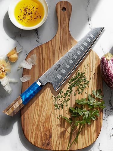 7" Damascus Santoku Knife