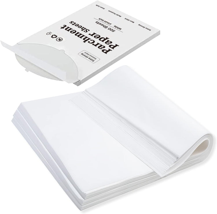 Cuffie in-Ea katbite in-Ear Earbuds Pack of 500 Parchment Paper, 40.6 x 61 cm Baking Paper, Durable and Non-Stick Parchment Paper, Pre-Cut Parchment Paper