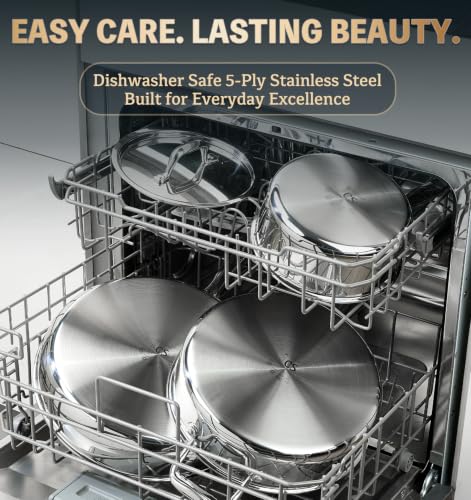 5 Ply Stainless Steel Cookware Set 21 Piece