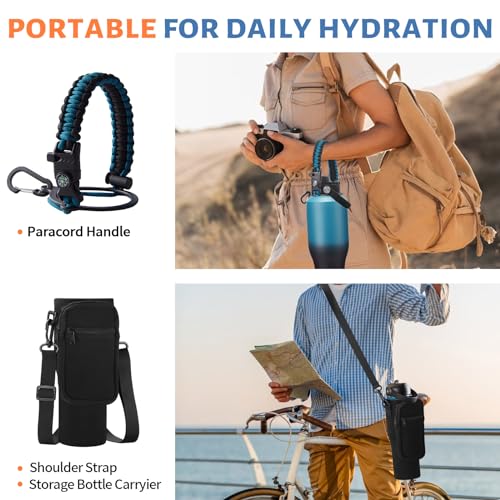 40 oz Water Bottle with Straw (Indigo Crush / 40 Ounces)
