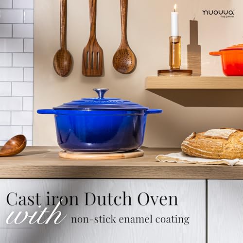 Enamelled Cast Iron Dutch Oven Pot with Lid