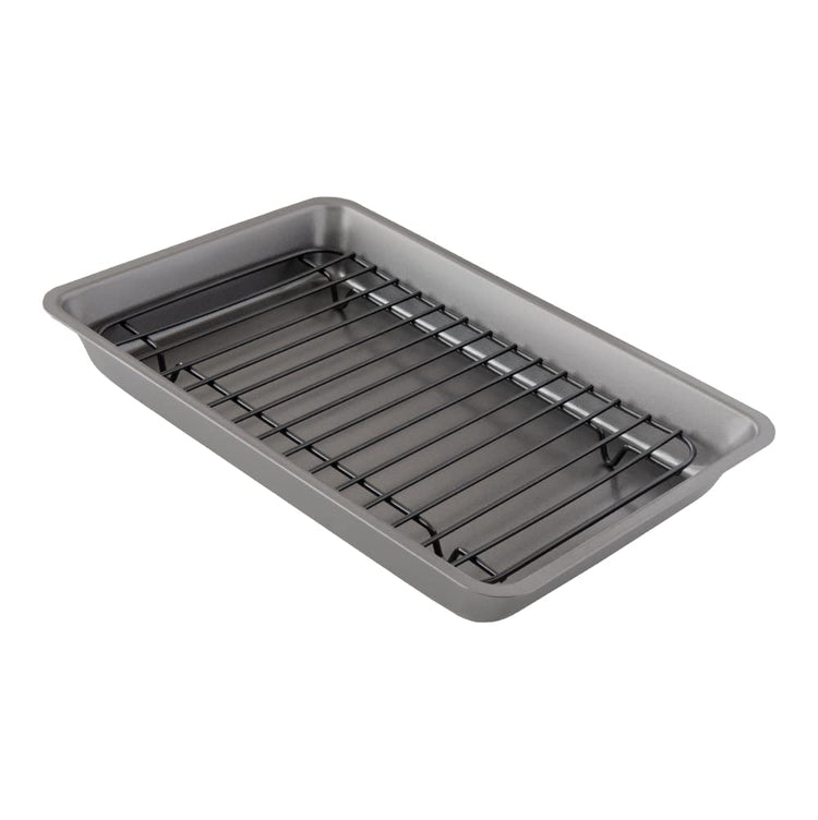 Nonstick Carbon Steel Small Roasting Pan with Rack