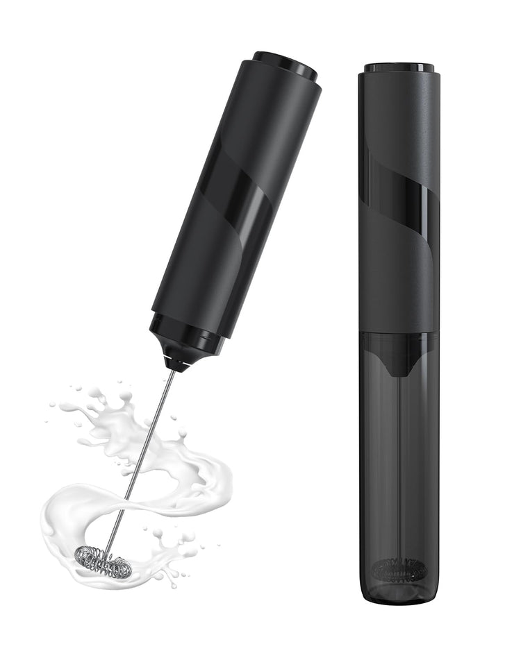 Milk Frother Handheld with Cover