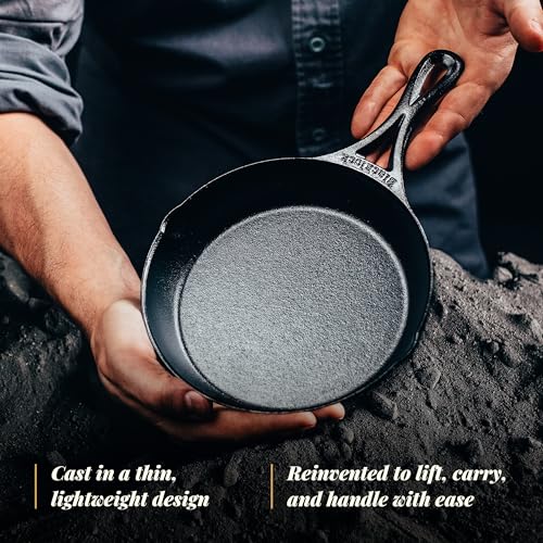 Blacklock 7 Inch Lightweight Cast Iron Skillet (7" (Pack of 1))
