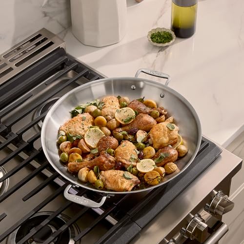 D3® Stainless Steel 14 inch Paella Pan