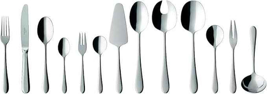 Villeroy & Boch Oscar Cutlery for up to 12 People, 68 Pieces, Stainless Steel, 18/10