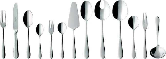 Villeroy & Boch Oscar Cutlery for up to 12 People, 68 Pieces, Stainless Steel, 18/10