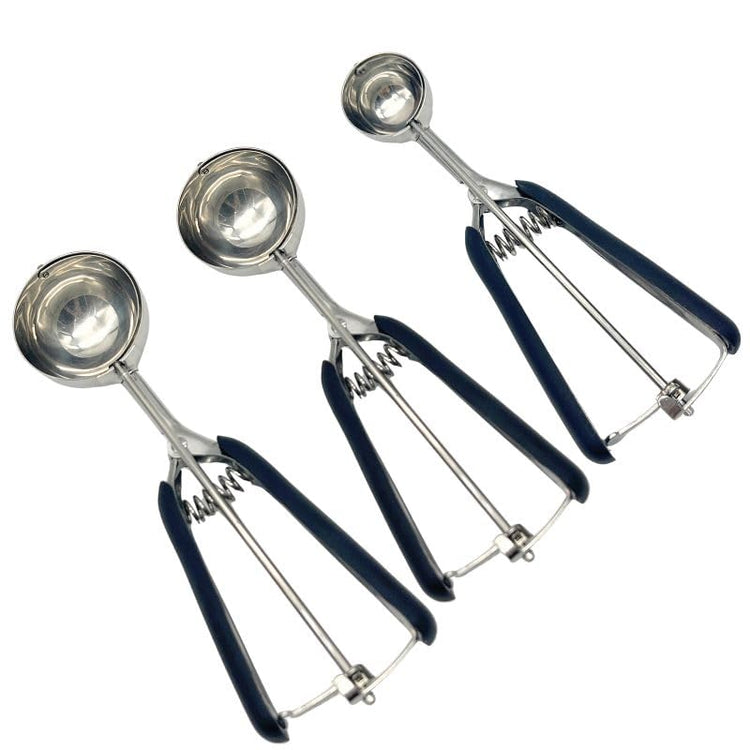 Cookie Scoop Set of 3 IceCream Scoop Set Stainless Steel Cookie Dough Scoop