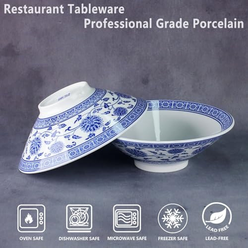 27.1 OZ Ceramic Soup Bowl Set of 2 (White / 9.1)