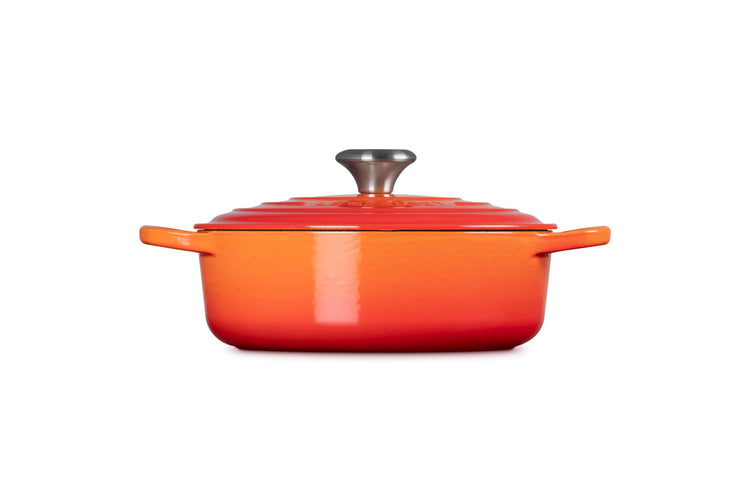 Enameled Cast Iron Round Wide Dutch Oven