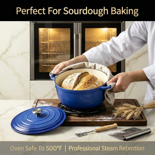 Nonstick Enameled Cast Iron Cookware Set