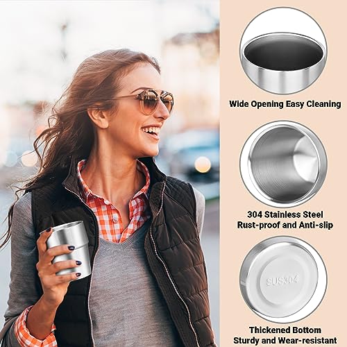 Metal Cup 10 oz Insulated Tumbler (stepped / 10oz,4pcs)