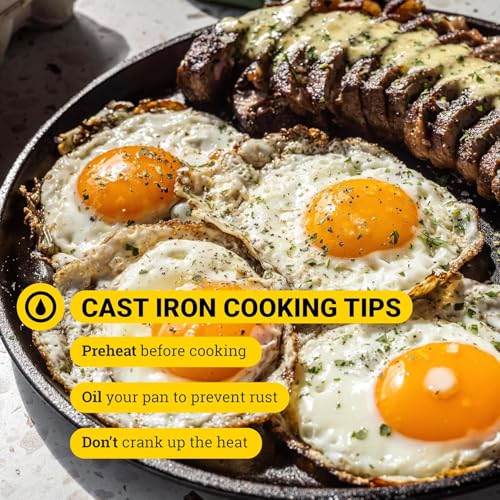 Round Seasoned Cast Iron Griddle (10.5 Inch (Pack of 1))