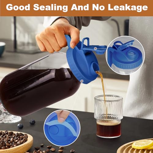 Cold Brew Coffee Maker (Blue / 64 Ounces)
