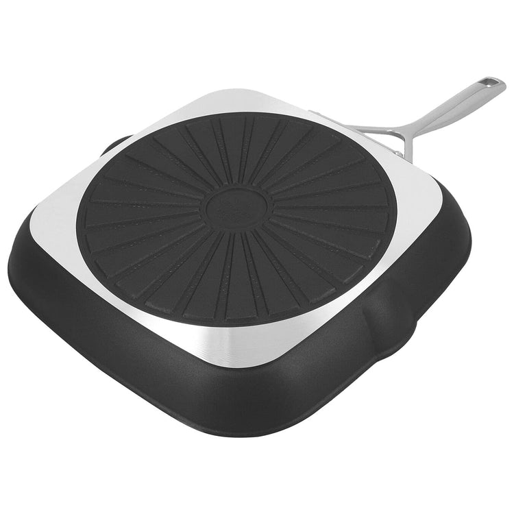 AluPro 11 inch Aluminum Nonstick Perfect Pan Grill Pan