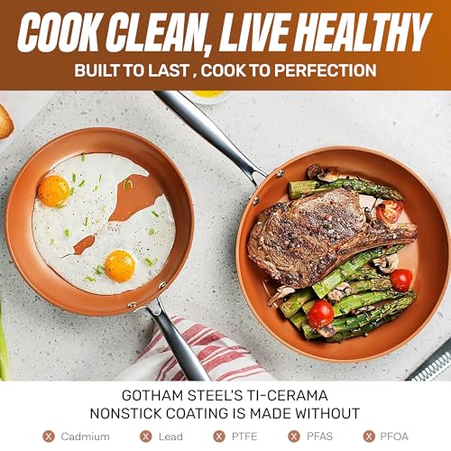 20 Pc Pots and Pans Set Non Stick Ceramic Cookware (20 Count)
