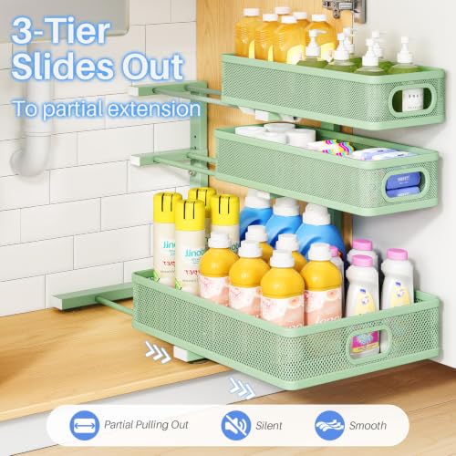 Under Sink Organizer (2-Pack / Green)