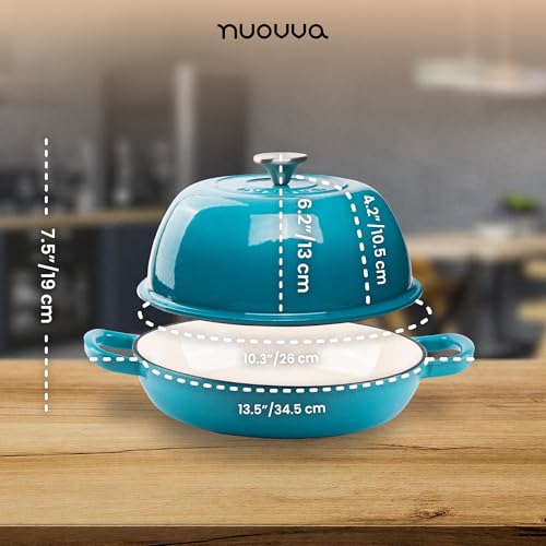 Enamelled Cast Iron Dutch Oven Pot (Light Blue)