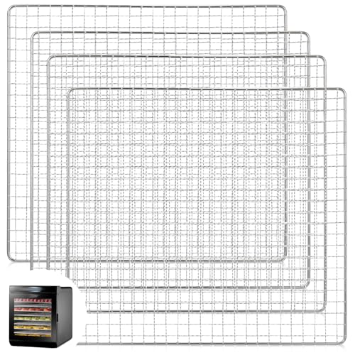 4 Pcs 13 x 12 Inches Dehydrator Trays Compatible with CP267 (4 Count)