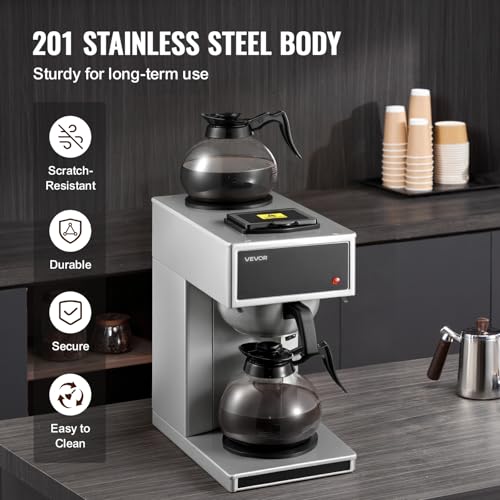 Commercial Drip Coffee Maker 12 Cups Coffee Machine Drip Style
