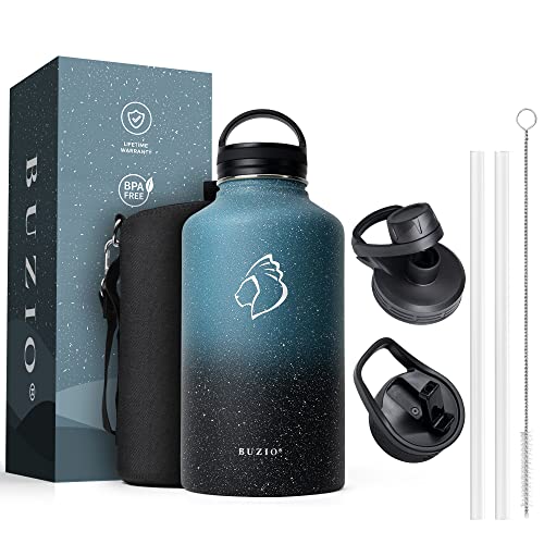 Half Gallon Water Jug Insulated Stainless Steel (64 Ounces / Starry Indigo)