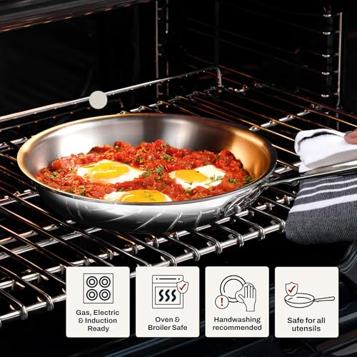 D3 Stainless Steel 8" Fry Pan