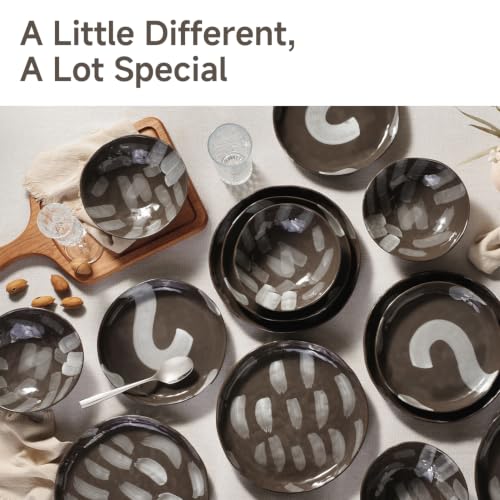 Handcrafted Stoneware Dinnerware Set (Heritage Earth / service for 8)
