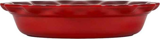 Le Creuset Stoneware 9" Heritage Pie Dish, Cerise