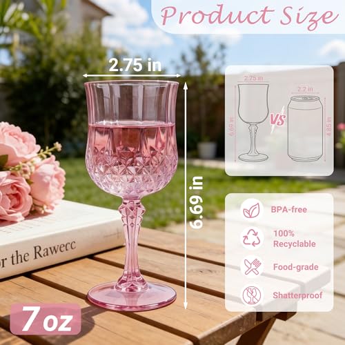 48Pack Plastic Wine Glasses (48 Count)