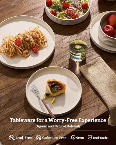 Ceramic Plates and Bowls Set (12 Count)