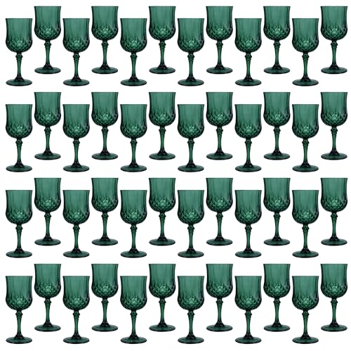 48Pack Plastic Wine Glasses (48 Count)