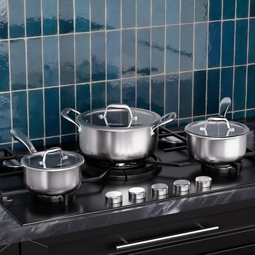 Hybrid Stainless Steel Pot Set (3 Count)