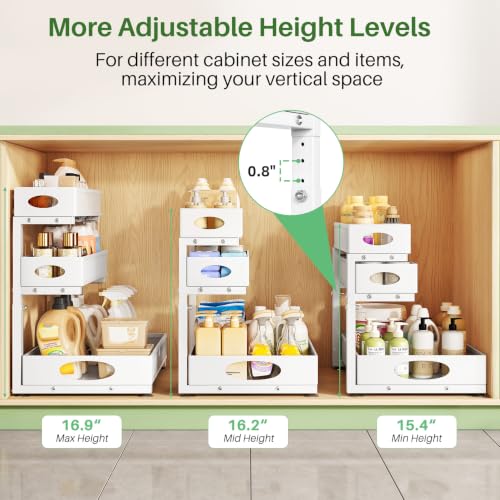 Under Sink Organizer 3 (1-Pack / White)