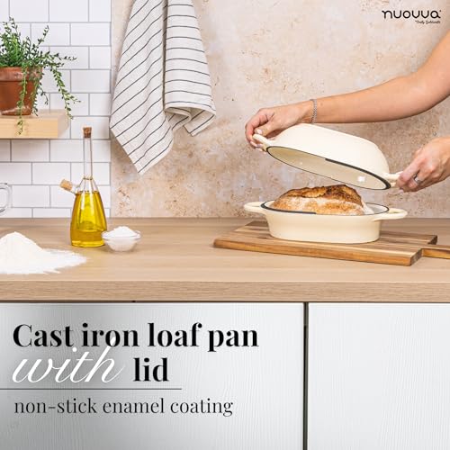 Dutch Oven For Sourdough Bread Baking (24cm x 16cm / Cream)