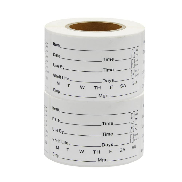 2 x 3'' Self Adhesive Removable Freezer Food Labels (600 Count)