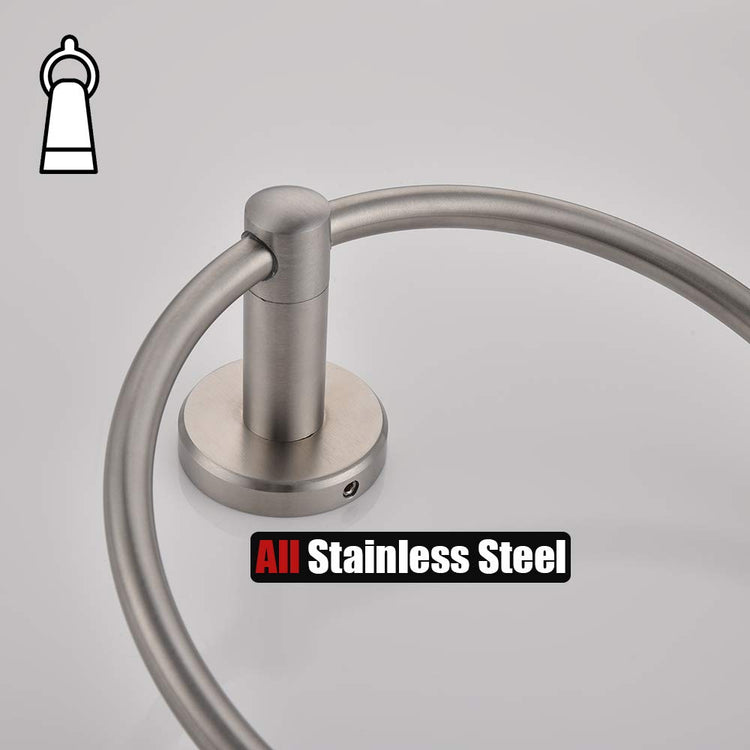 Towel Ring 304 Stainless Steel Hand Towel Holder for Bathroom