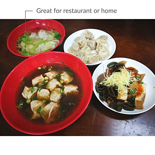 2396 Large Soup Bowl Japanese Style Plastic Ramen Bowls for Udon Pho Noodles Soup Cereal Pasta (52 oz)
