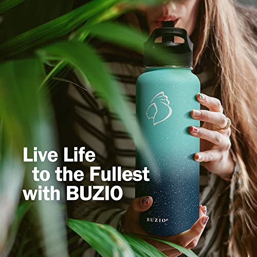 40oz Insulated Stainless Steel Water Bottle with Straw & 3 Lids (40 Ounces / Starry Pacific)