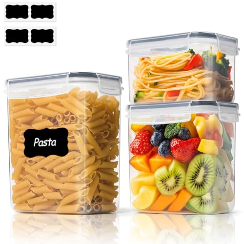 Airtight Food Storage Containers with Lids 0.8 (2.1Qt/1.5Qt/0.8Qt-Rectangle)