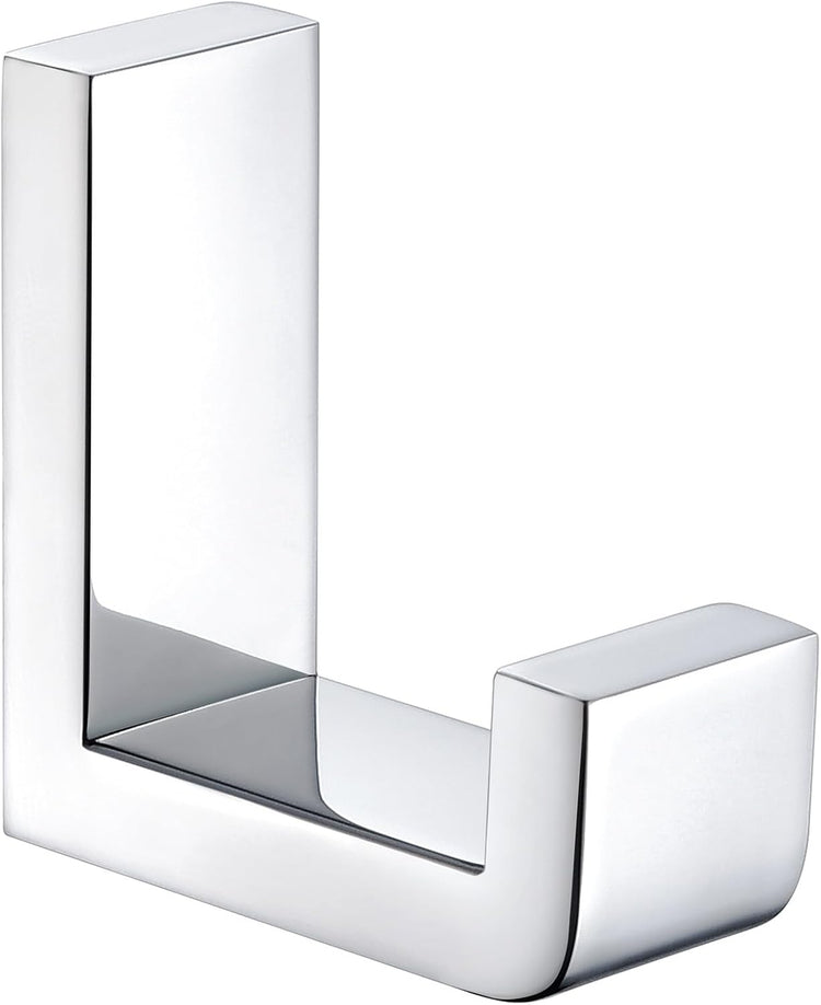Angle Simple Towel Robe Hook Polished Chrome, 304 Stainless Steel Bathroom Hook for Wall