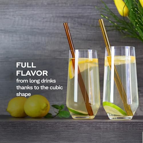 Longdrink Glasses Quatrophil Set of 6 (13.25 Count)